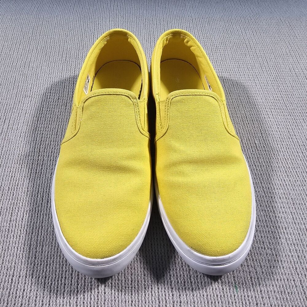 Lacoste Tatalya 120 1 P Women's Yellow Canvas Slip-On Shoes US 7.5 EU 39